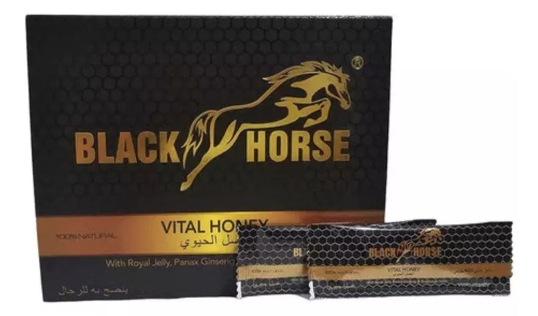 Miel black horse honey Vital 24 sobres de 10g sabor original dulce amargo