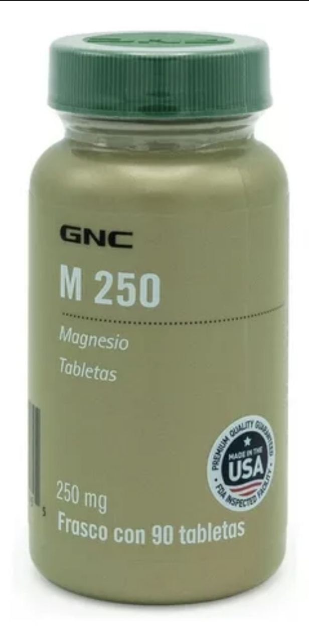 Gnc Minerales M250 Magnesio 250 Mg - 90 Tabletas