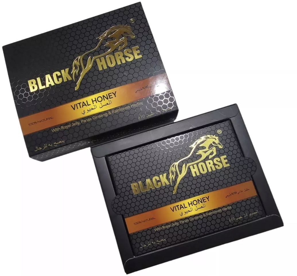 Miel black horse honey Vital 24 sobres de 10g sabor original dulce amargo