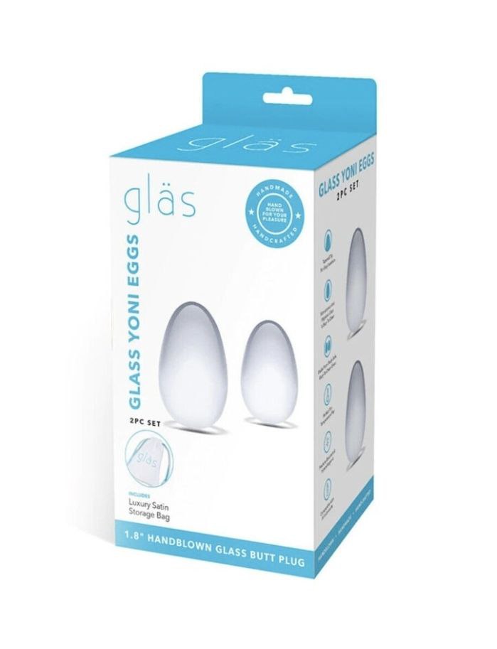 2Pz glass Yoni Eggs Set